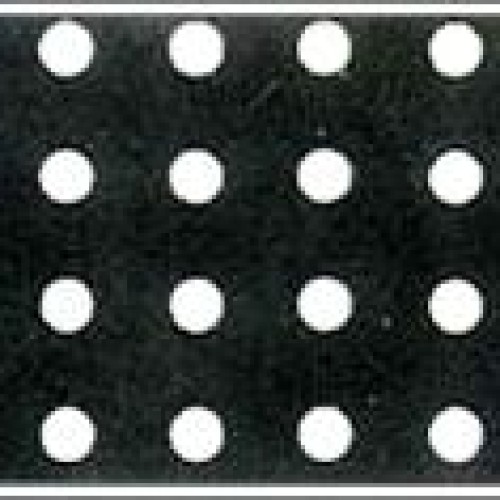 Square pitch round holes